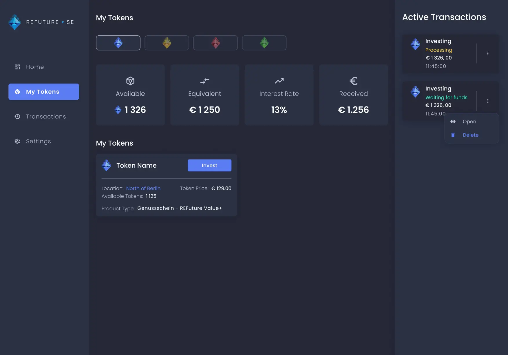 Refuture My Tokens