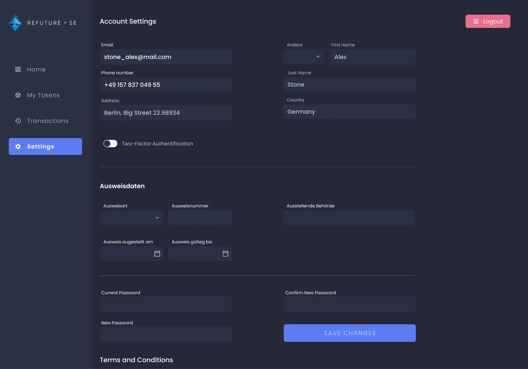 Refuture Settings