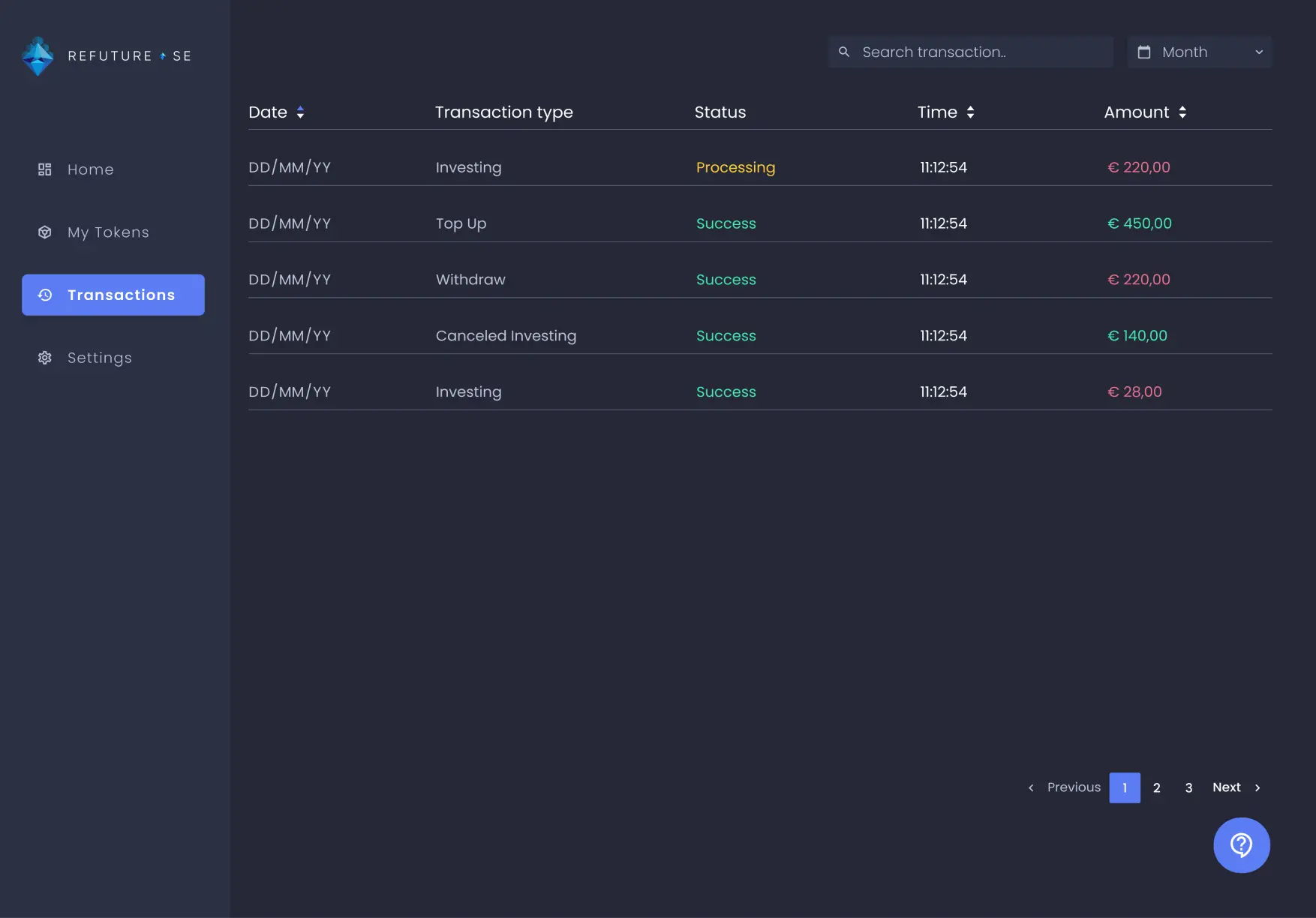 Refuture Transactions