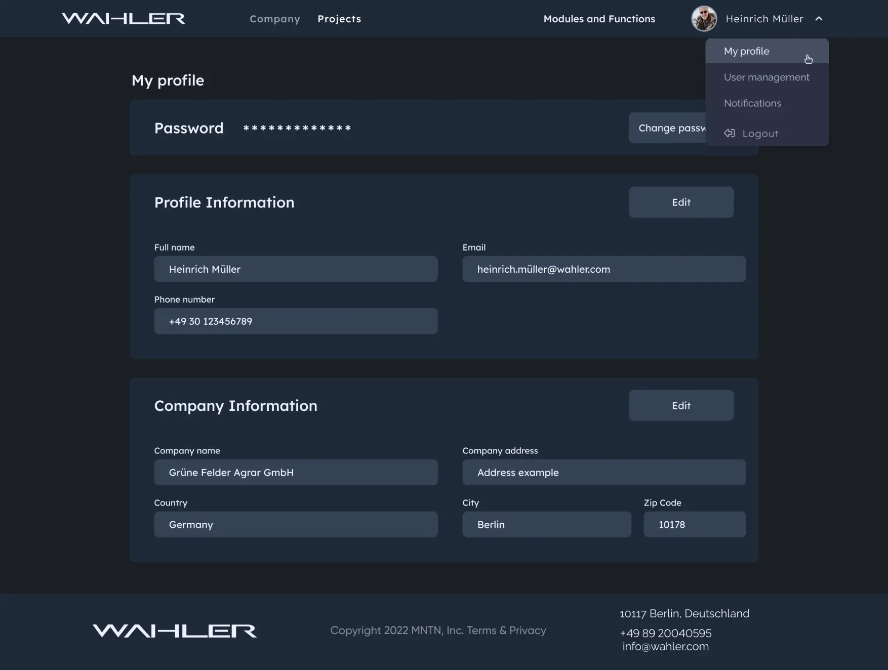 Wahler Profile