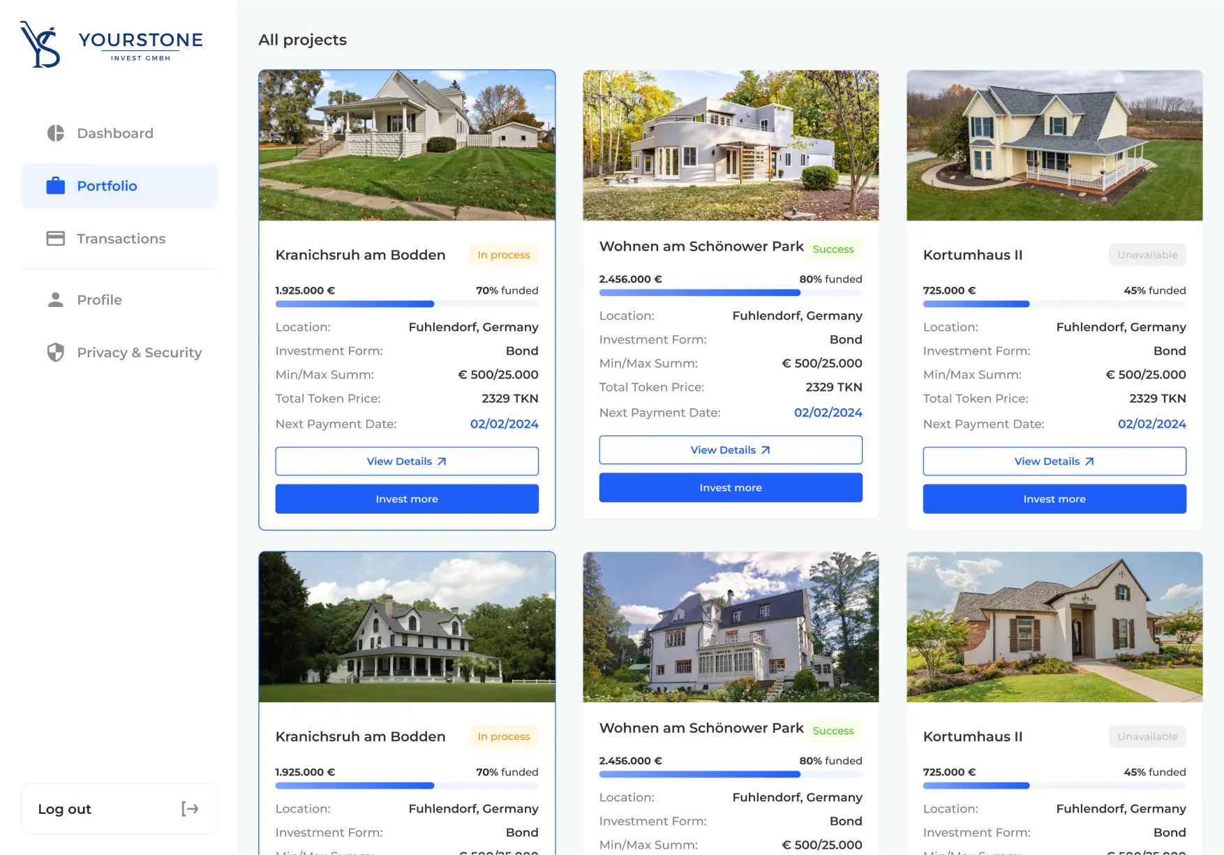 Portfolio yStone